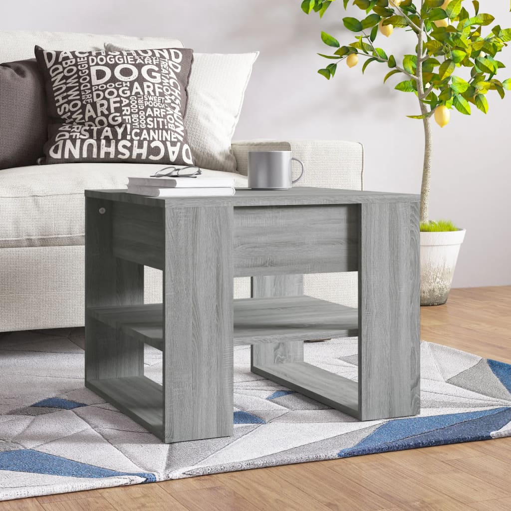 Mesa De Centro Madera De Ingeniería 55,5X55X45 Cm