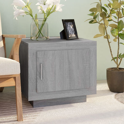 Mesa De Centro Madera De Ingeniería Roble Marrón 51X50X45 Cm