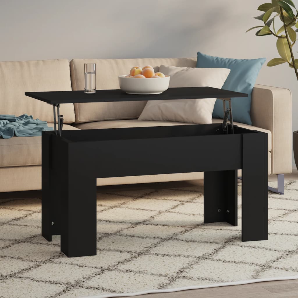 Mesa De Centro Madera De Ingeniería 79X49X41 Cm