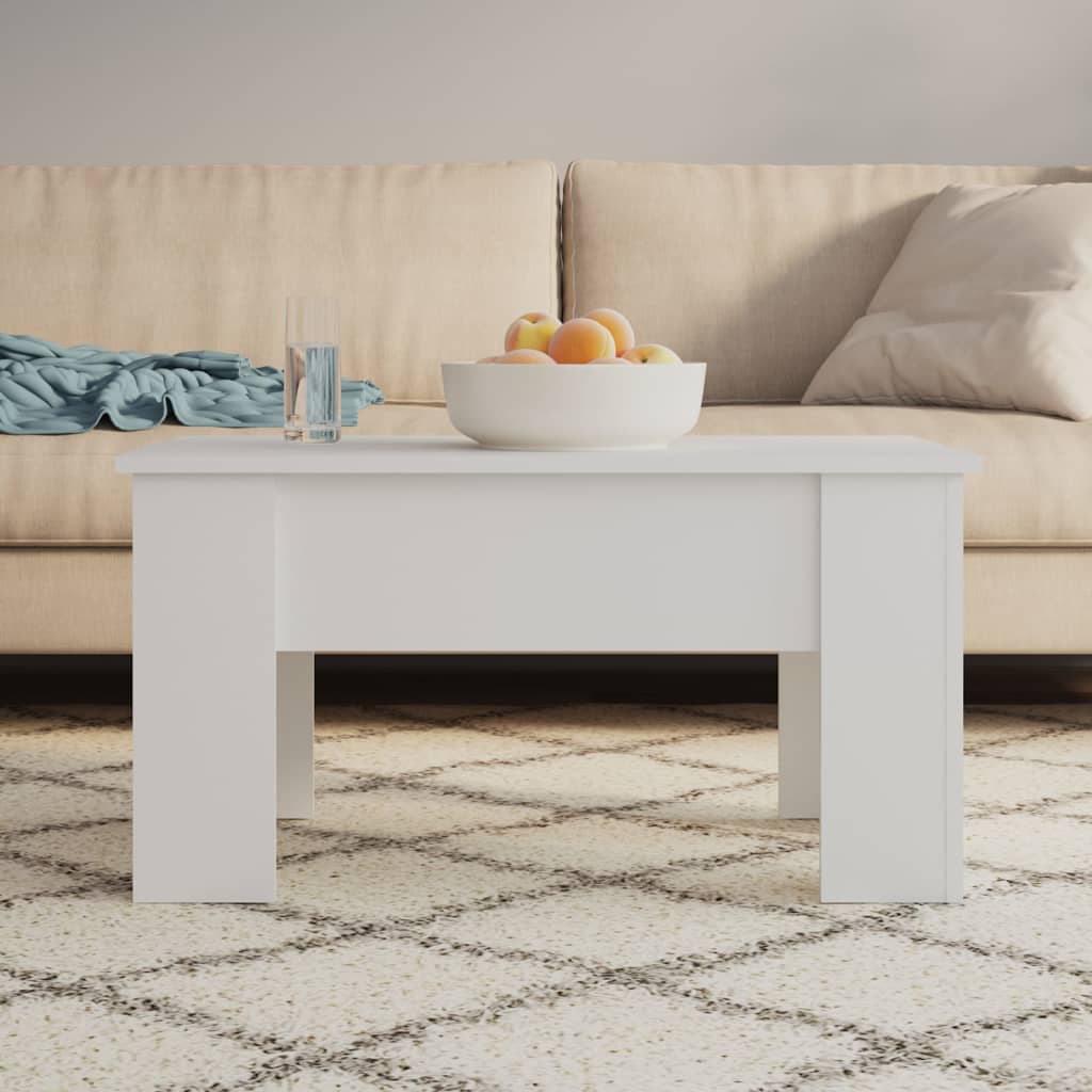 Mesa De Centro Madera De Ingeniería 79X49X41 Cm