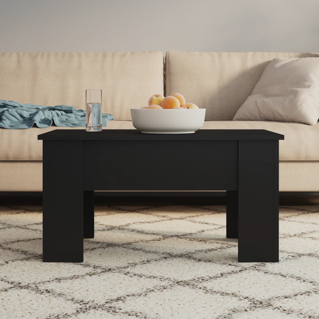 Mesa De Centro Madera De Ingeniería 79X49X41 Cm