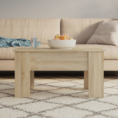 Mesa De Centro Madera De Ingeniería 79X49X41 Cm