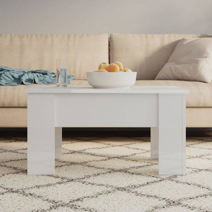 Mesa De Centro Madera De Ingeniería 79X49X41 Cm