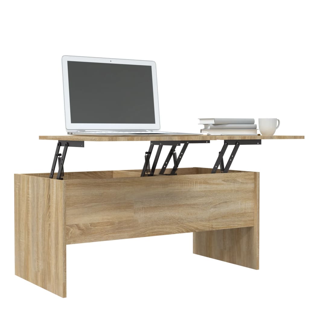 Mesa De Centro Madera Ingeniería 102X50,5X46,5 Cm