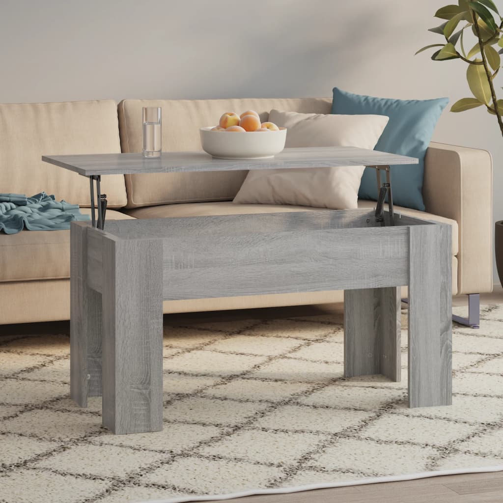 Mesa De Centro Madera De Ingeniería 79X49X41 Cm