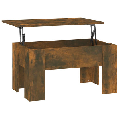 Mesa De Centro Madera De Ingeniería 79X49X41 Cm