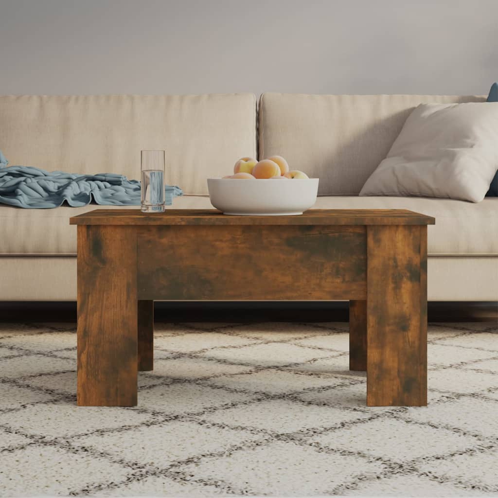 Mesa De Centro Madera De Ingeniería 79X49X41 Cm