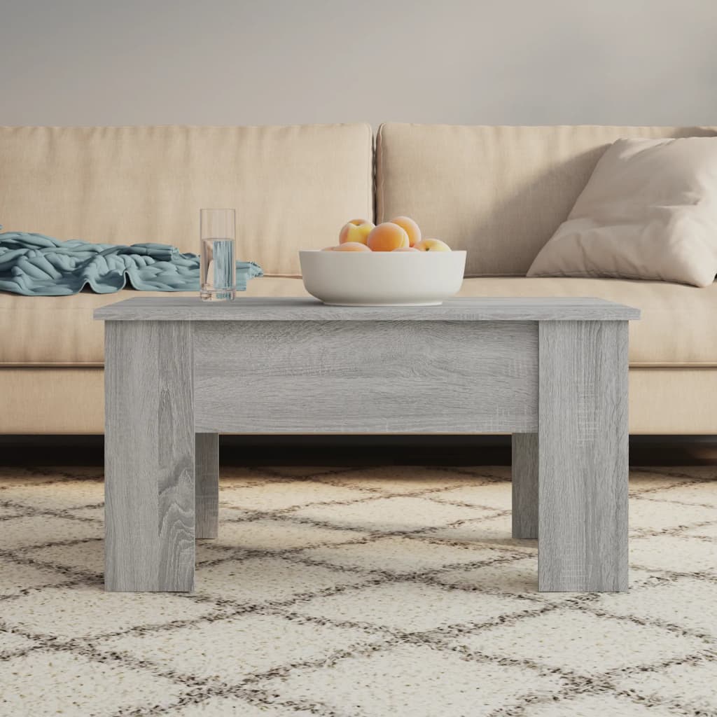 Mesa De Centro Madera De Ingeniería 79X49X41 Cm