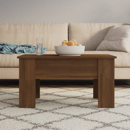 Mesa De Centro Madera De Ingeniería 79X49X41 Cm