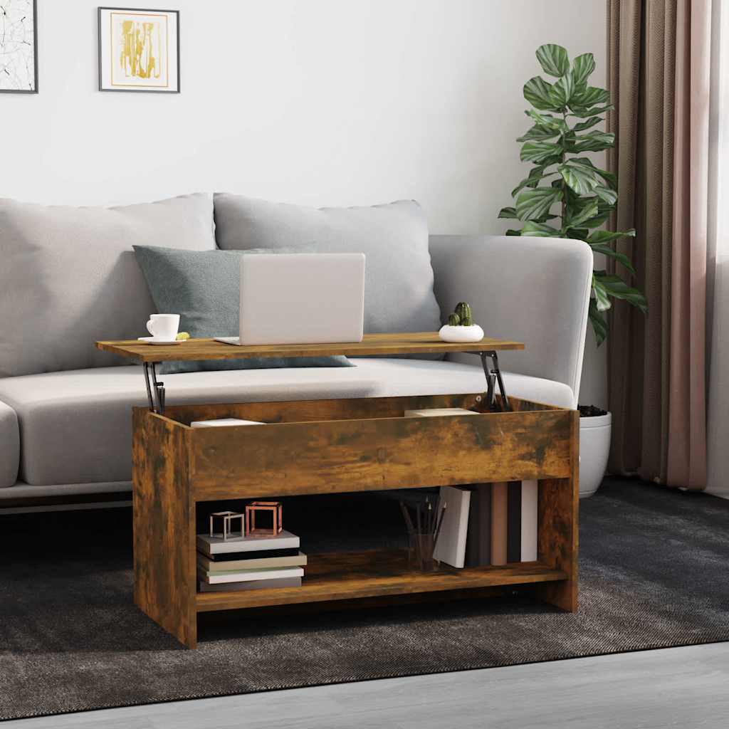 Mesa De Centro Madera Contrachapada 80X50X40 Cm