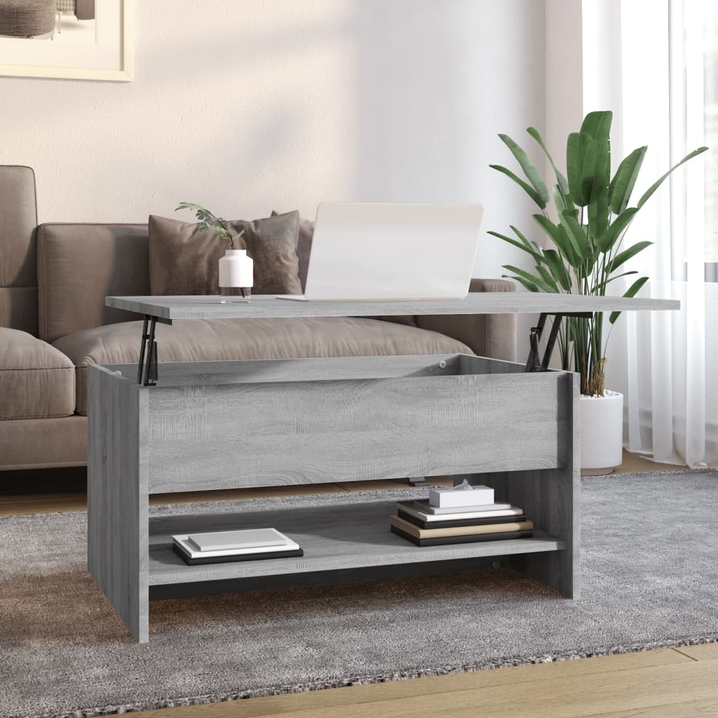 Mesa De Centro Madera Contrachapada 80X50X40 Cm