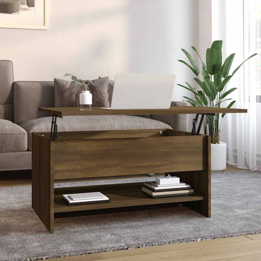 Mesa De Centro Madera Contrachapada 80X50X40 Cm