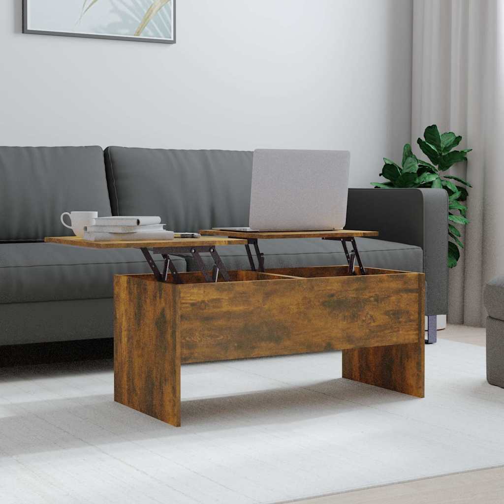 Mesa De Centro Madera Ingeniería 102X50,5X46,5 Cm