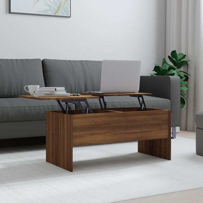 Mesa De Centro Madera Ingeniería 102X50,5X46,5 Cm