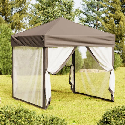 Carpa Para Fiestas Plegable Con Paredes Gris