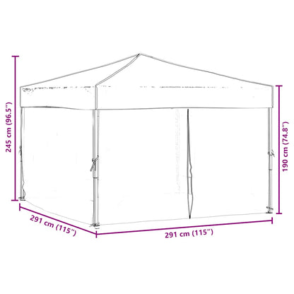 Carpa De Fiesta Plegable Con Paredes Laterales