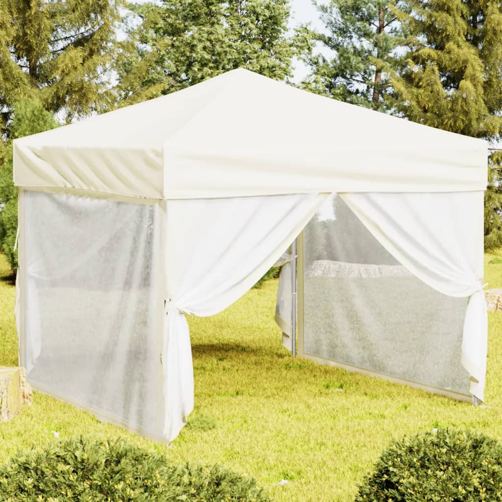 Carpa Para Fiestas Plegable Con Paredes Gris