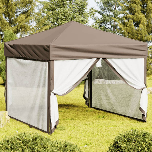 Carpa Para Fiestas Plegable Con Paredes Gris