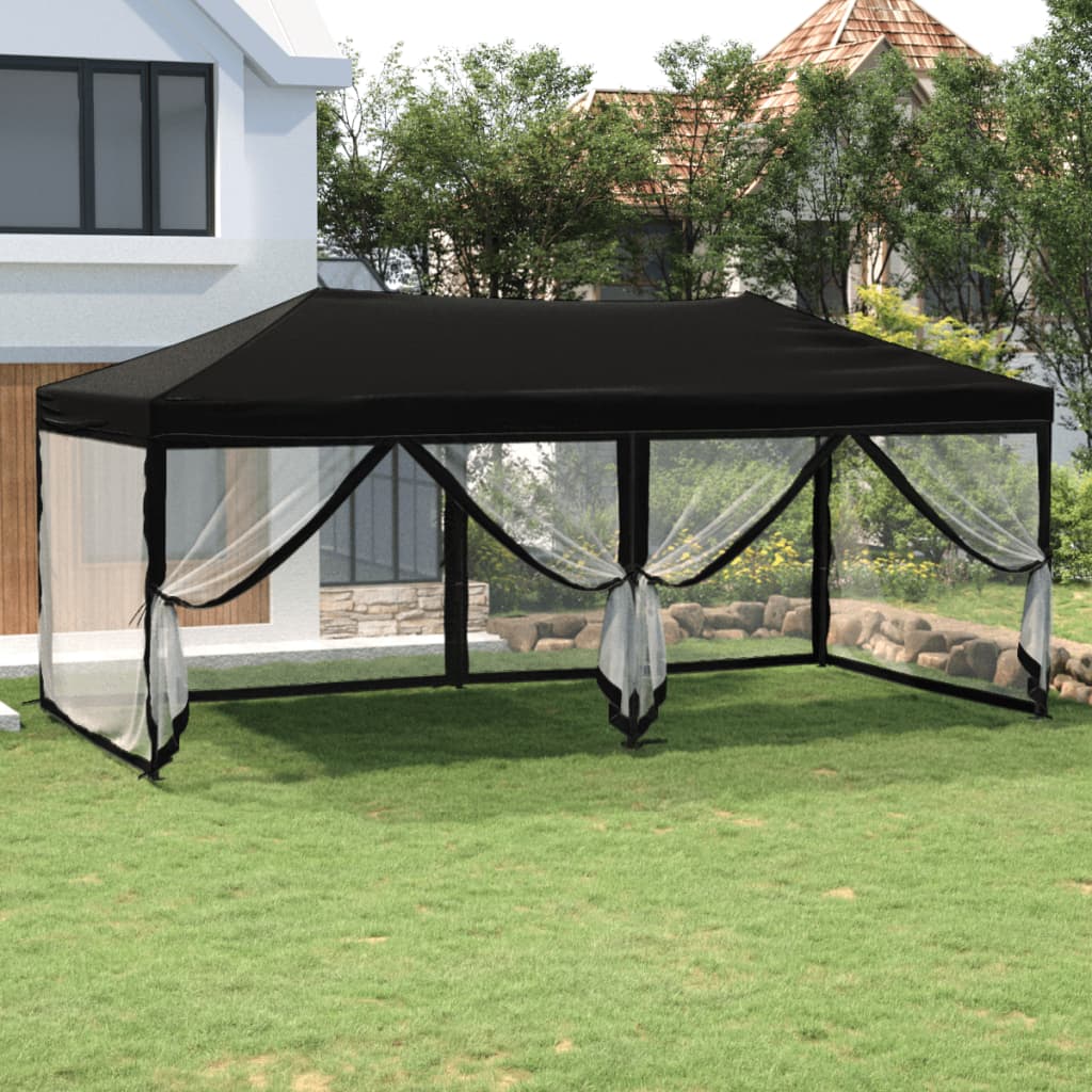 Carpa Para Fiestas Plegable Con Paredes Gris