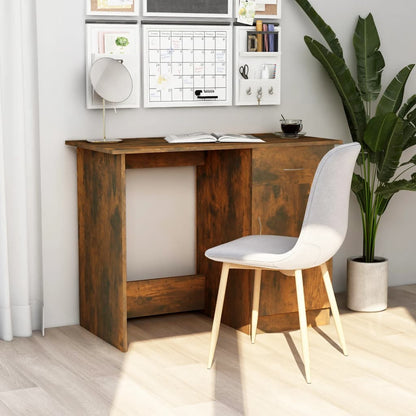 Escritorio De Madera De Ingeniería Envejecida 100X50X76 Cm