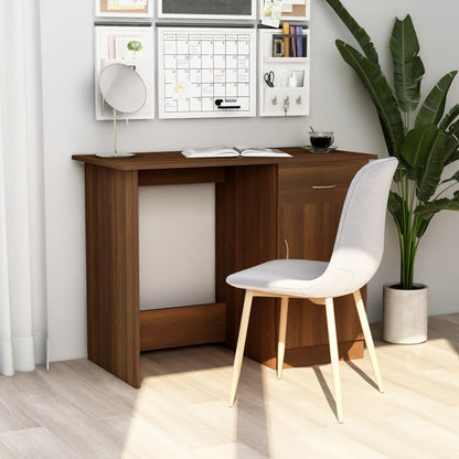 Escritorio De Madera De Ingeniería Envejecida 100X50X76 Cm