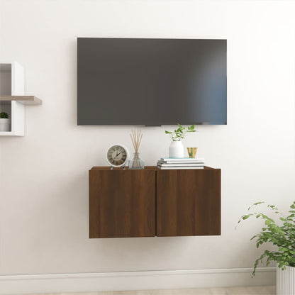 Mueble Tv Colgante Madera Contrachapada 60X30X30Cm