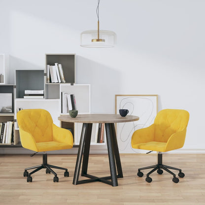 Sillas De Comedor Giratorias 2 Unidades Terciopelo Rojo Tinto