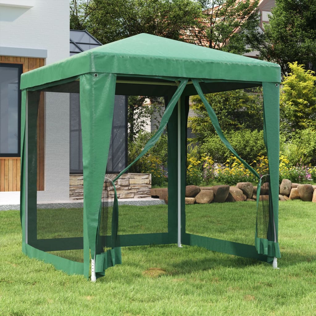 Carpa Para Fiestas 8 Paredes De Malla Hdpe Gris