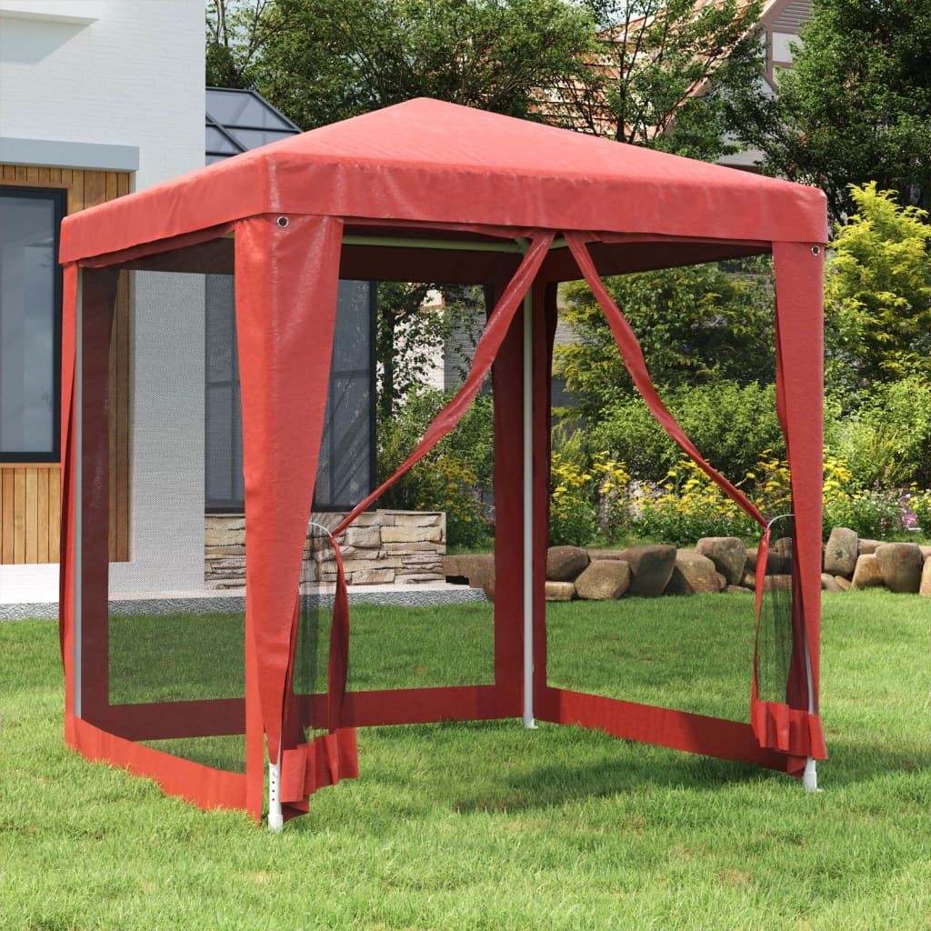 Carpa Para Fiestas 8 Paredes De Malla Hdpe Gris