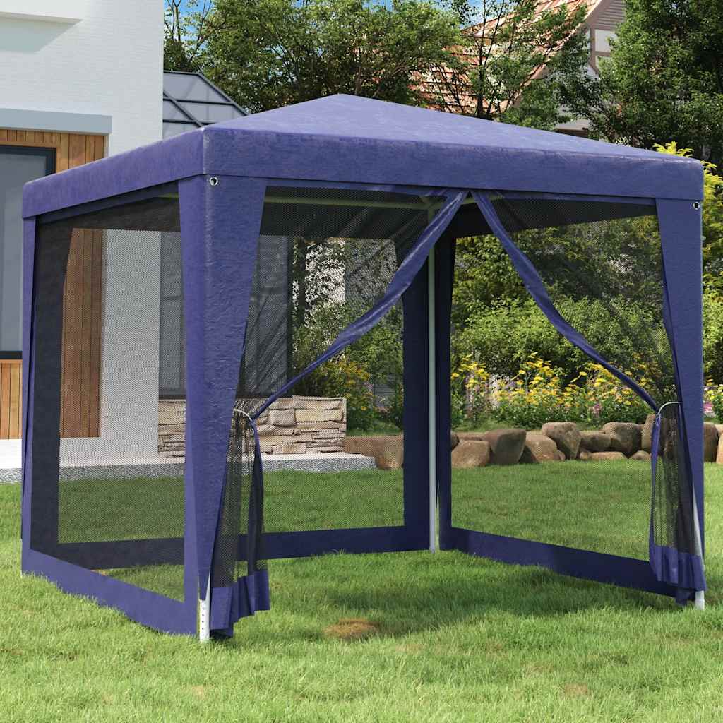 Carpa Para Fiestas 8 Paredes De Malla Hdpe Gris