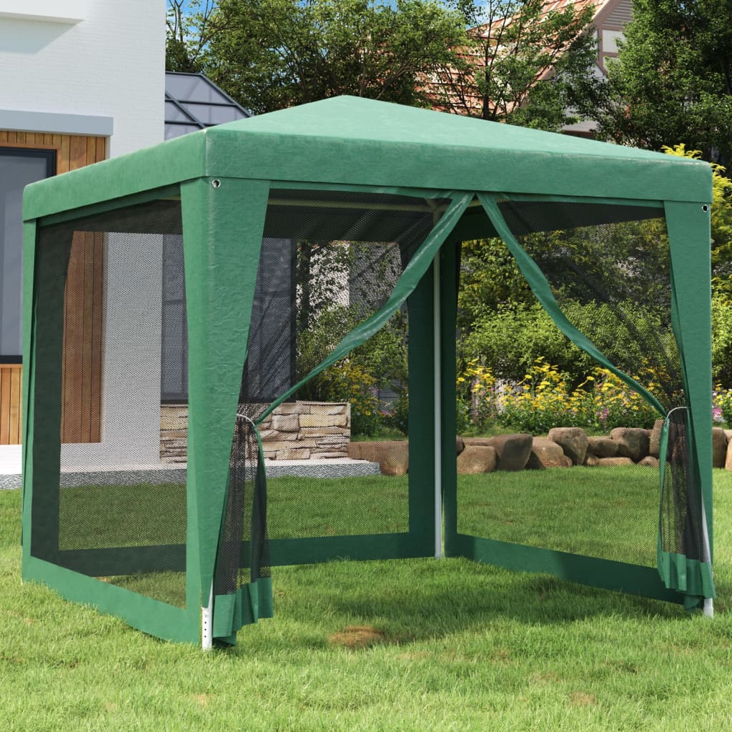 Carpa Para Fiestas 8 Paredes De Malla Hdpe Gris