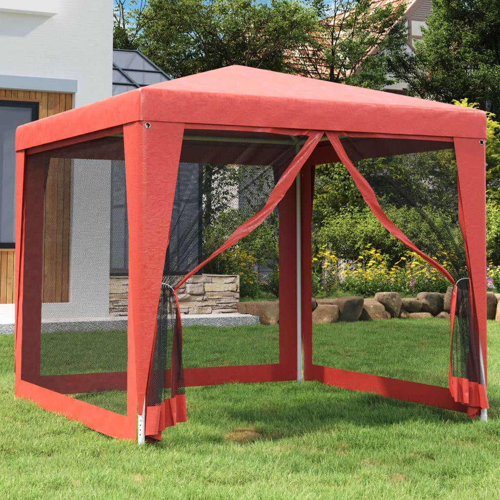 Carpa Para Fiestas 8 Paredes De Malla Hdpe Gris