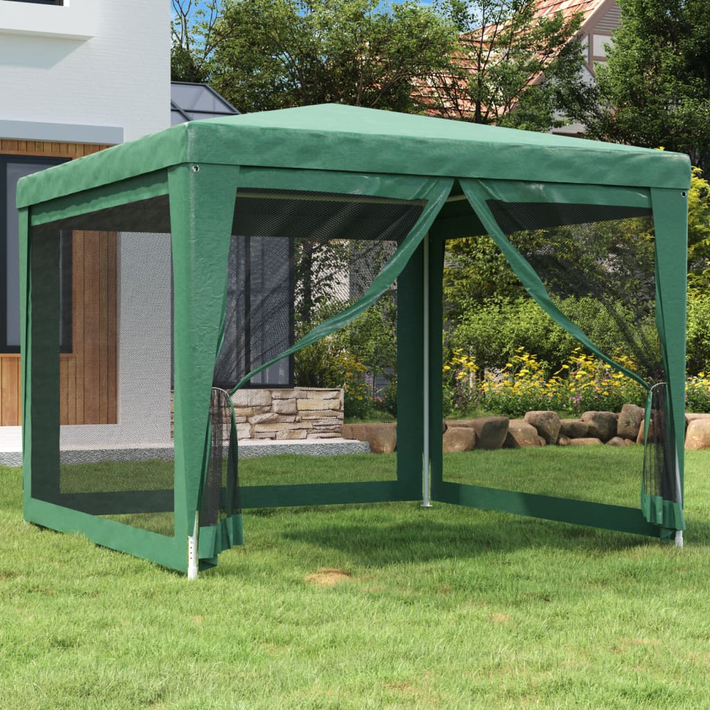 Carpa Para Fiestas 8 Paredes De Malla Hdpe Gris