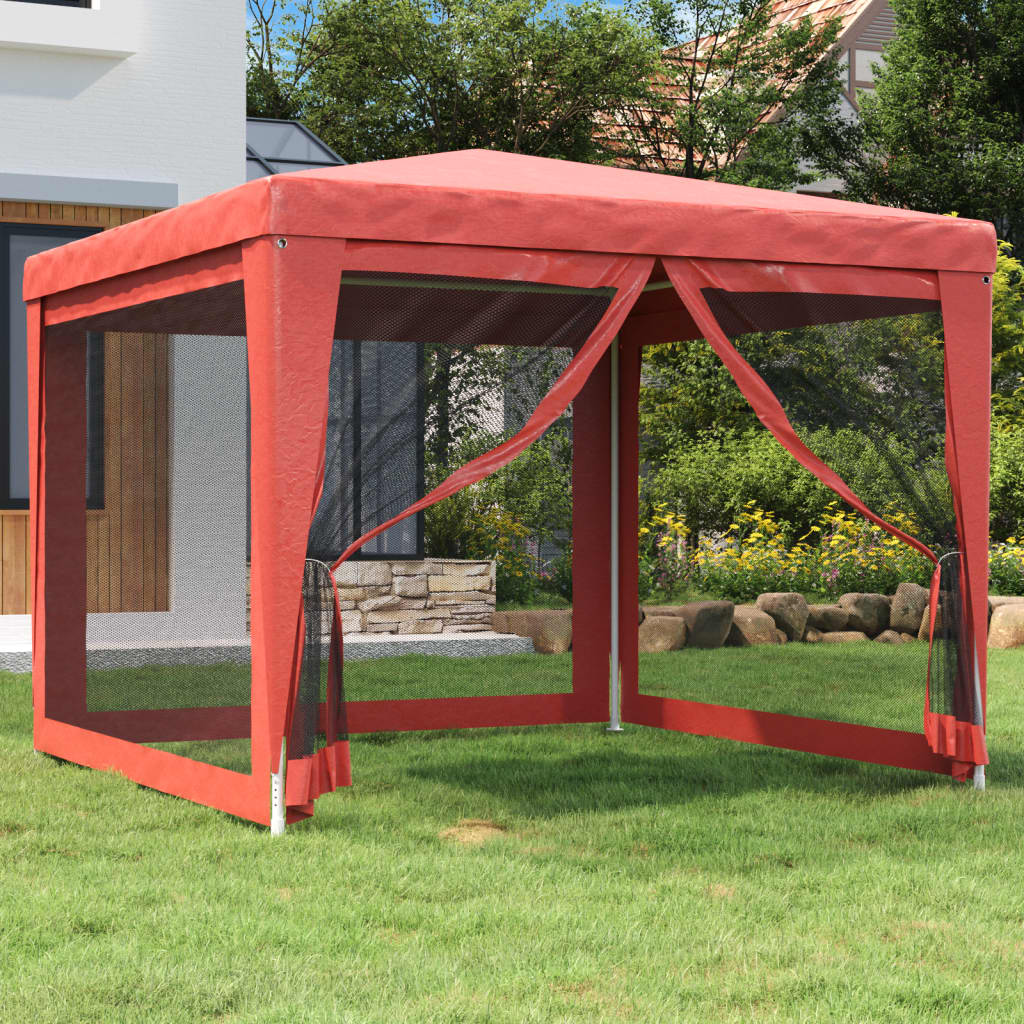 Carpa Para Fiestas 8 Paredes De Malla Hdpe Gris