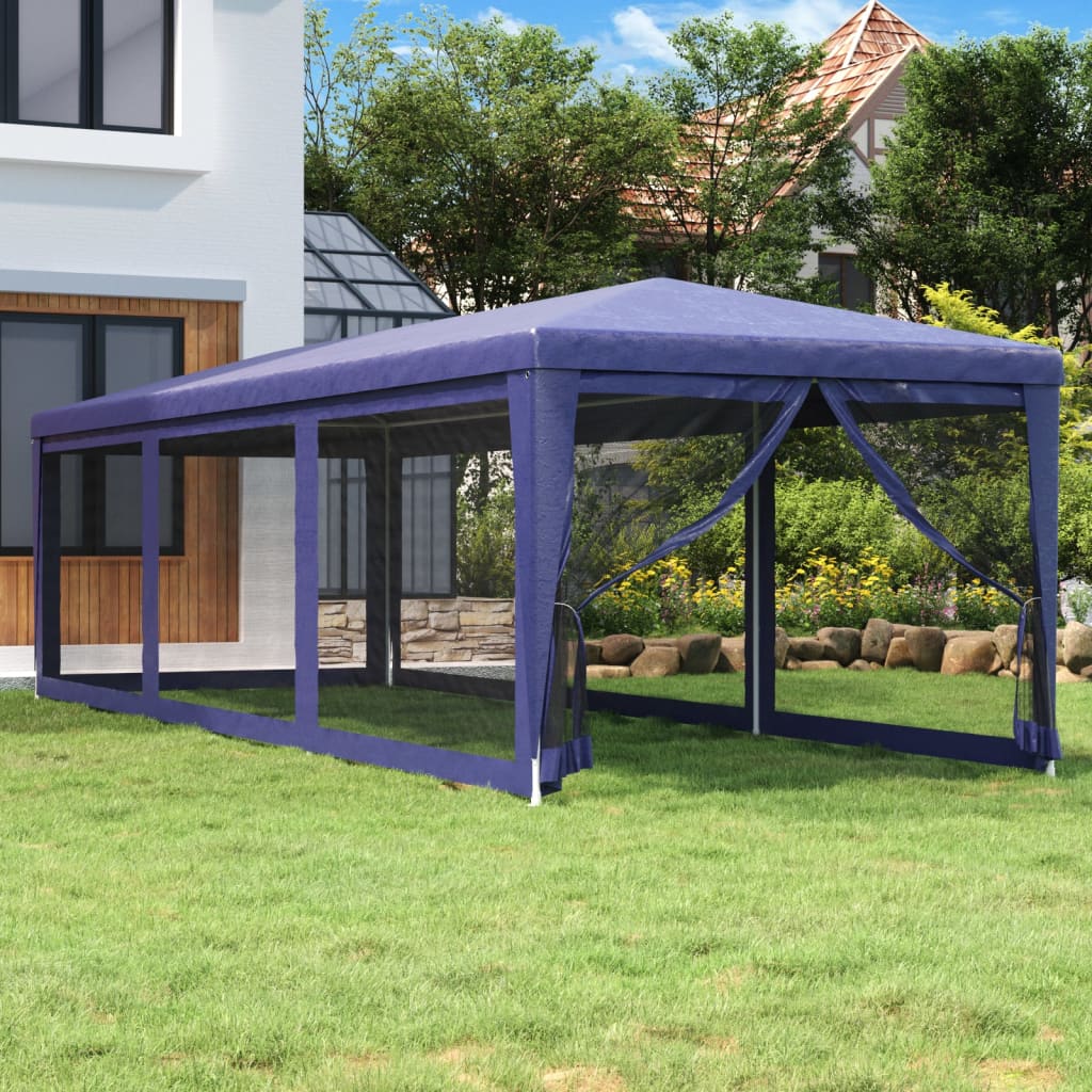 Carpa Para Fiestas 8 Paredes De Malla Hdpe Gris