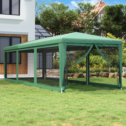 Carpa Para Fiestas 8 Paredes De Malla Hdpe Gris