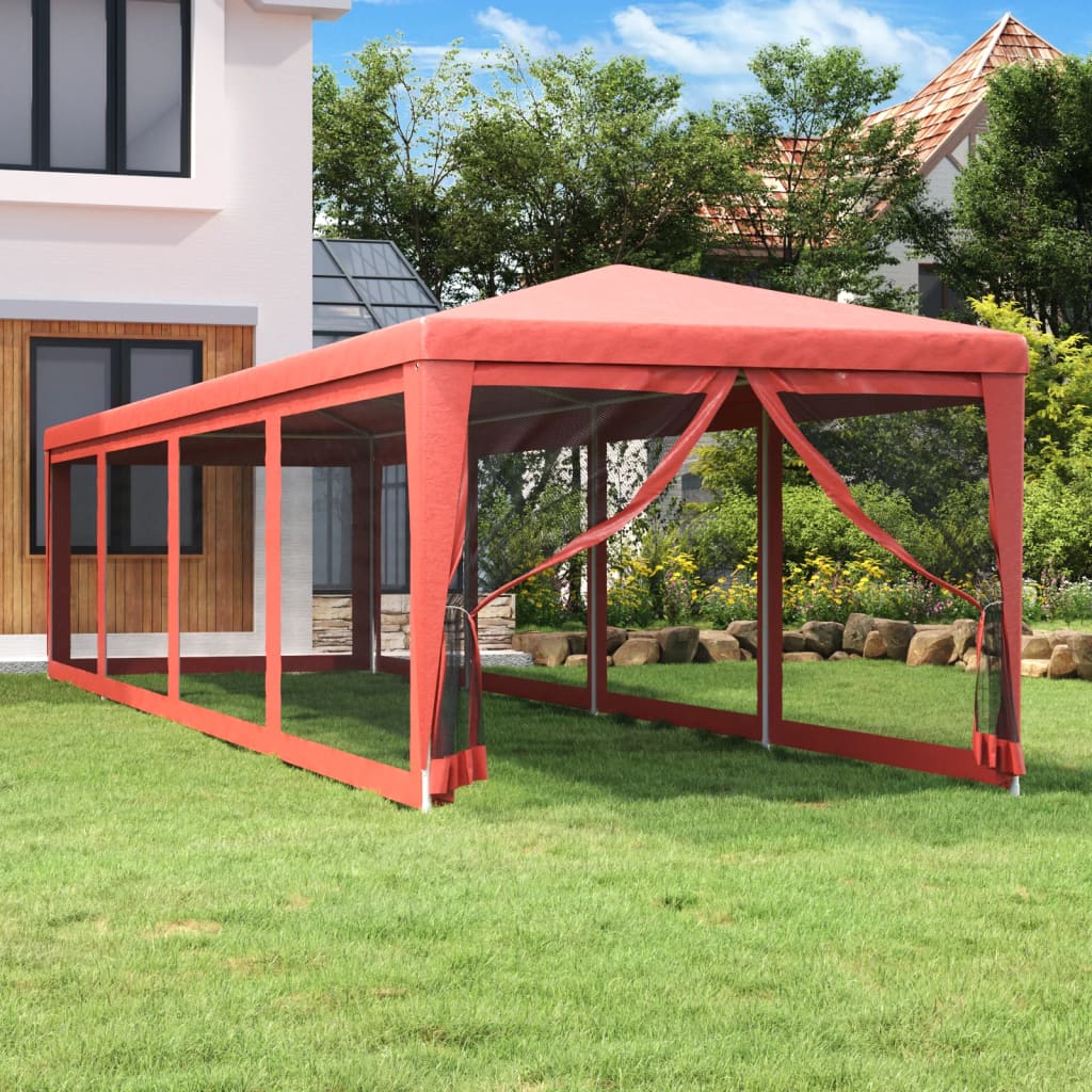 Carpa Para Fiestas 8 Paredes De Malla Hdpe Gris