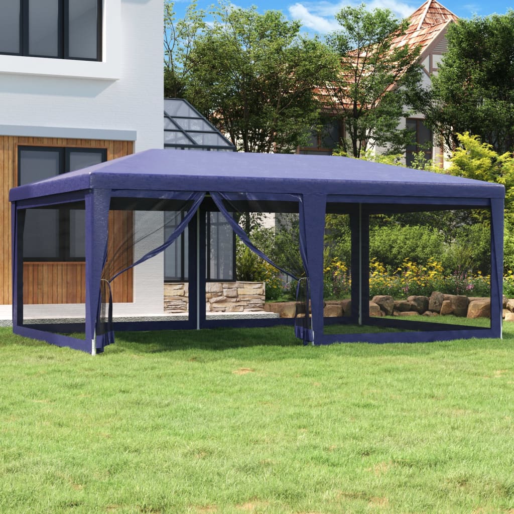Carpa Para Fiestas 8 Paredes De Malla Hdpe Gris