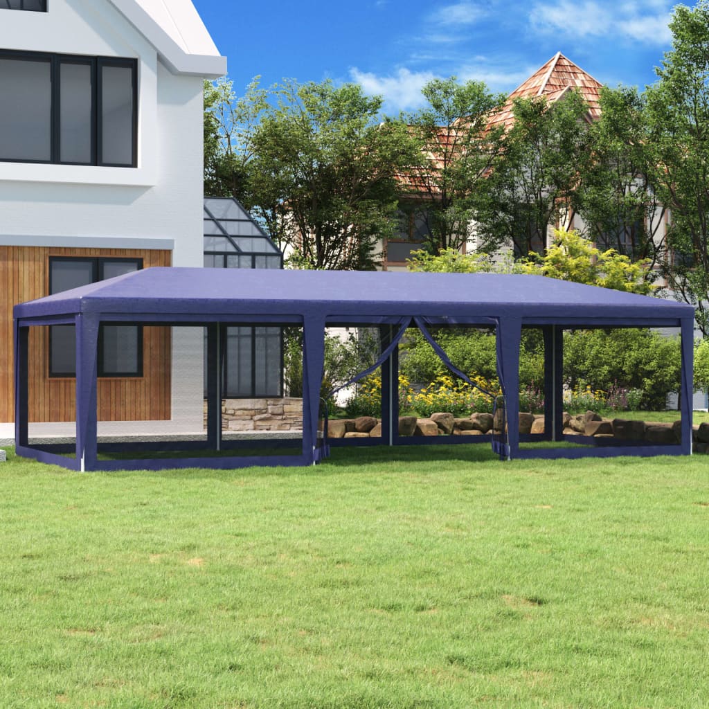 Carpa Para Fiestas 8 Paredes De Malla Hdpe Gris