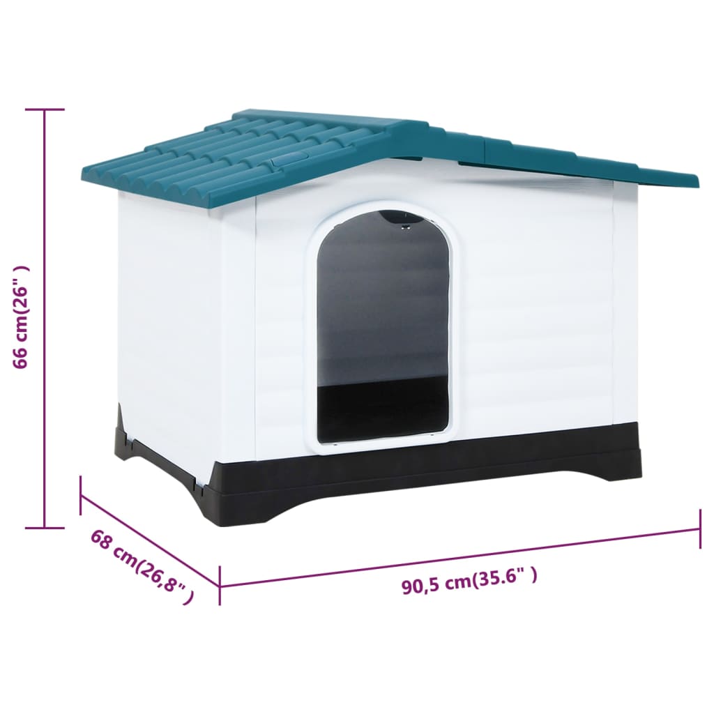 Caseta Para Perros Polipropileno 90,5X68X66 Cm