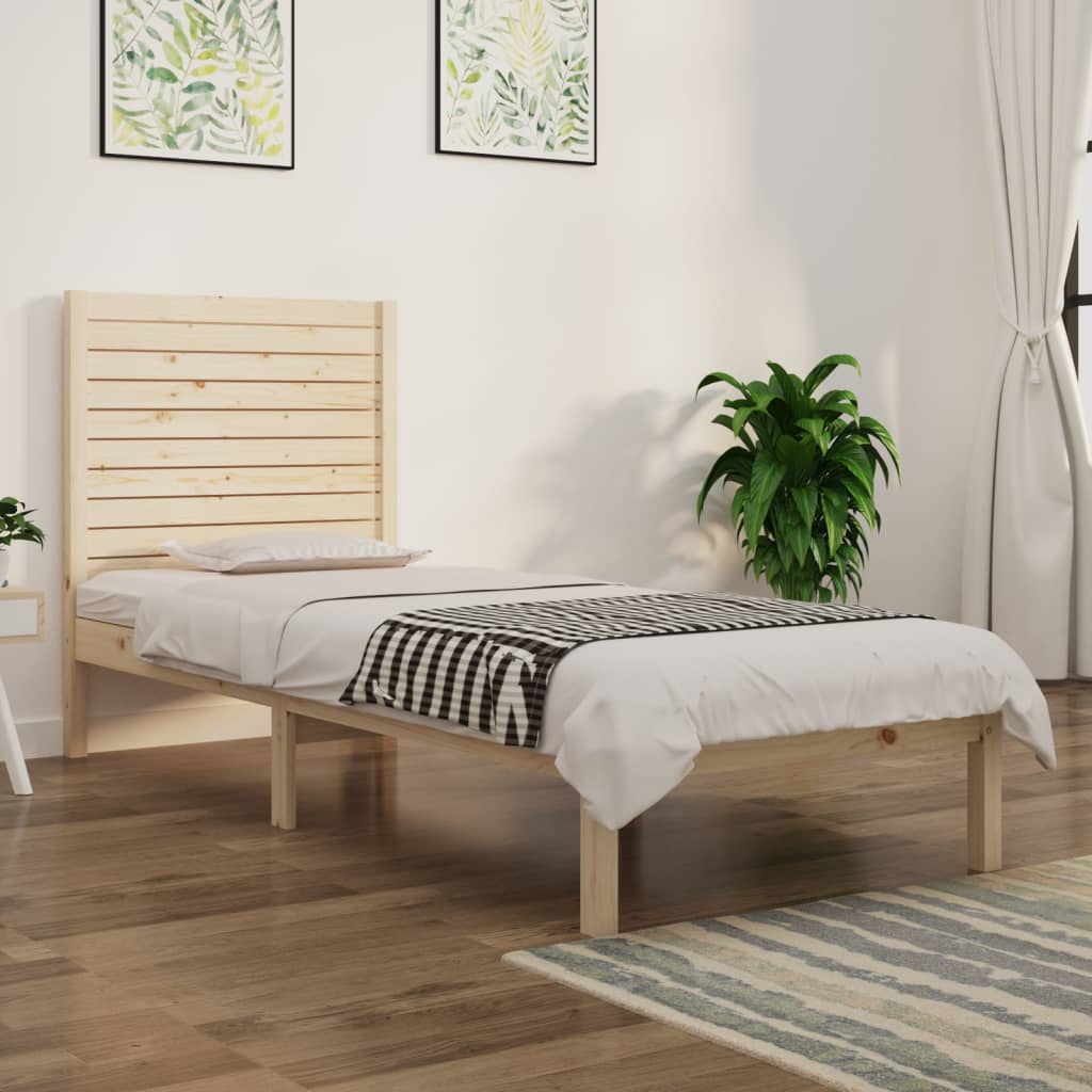 Cama Extralarga Sin Colchón Madera Maciza