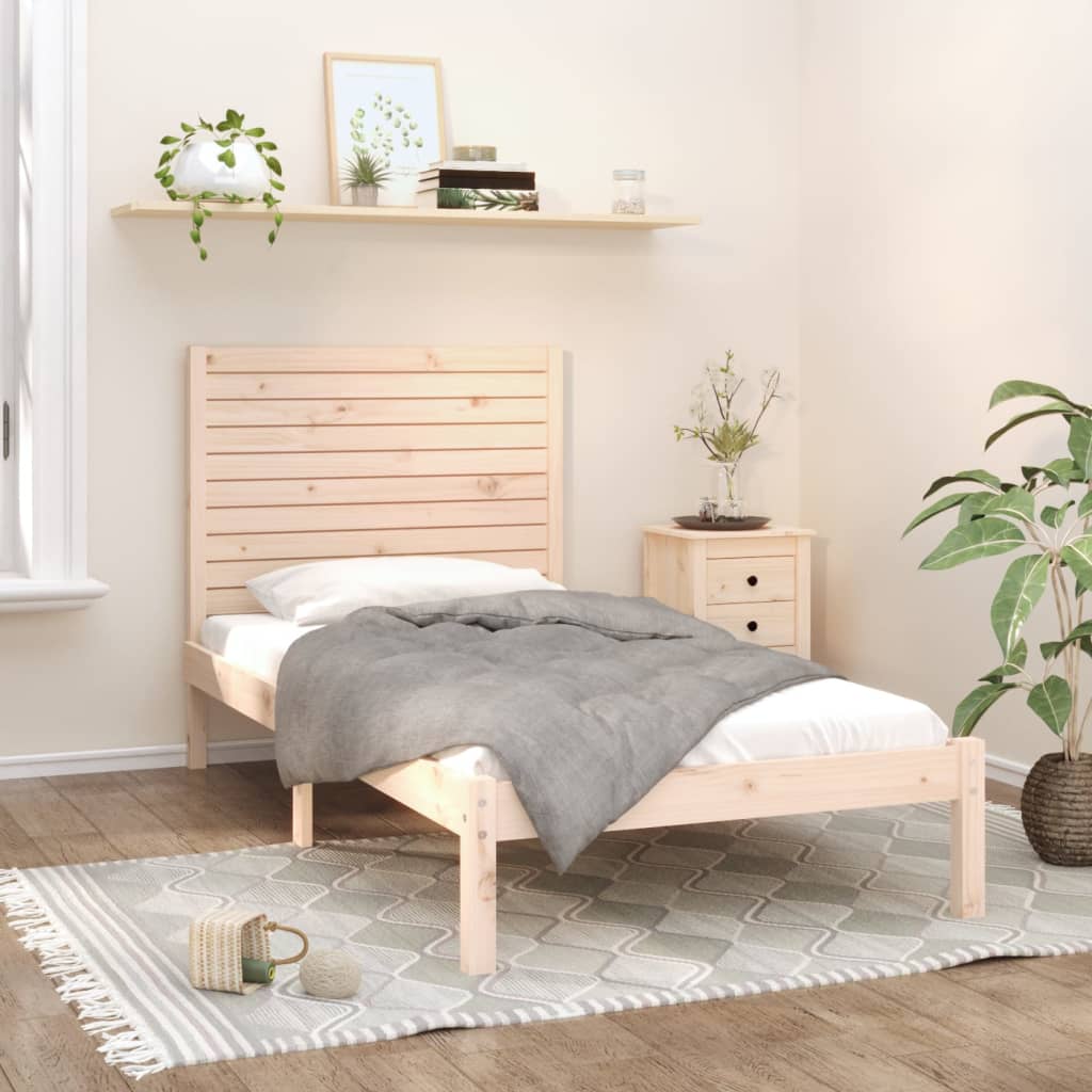 Cama Extralarga Sin Colchón Madera Maciza