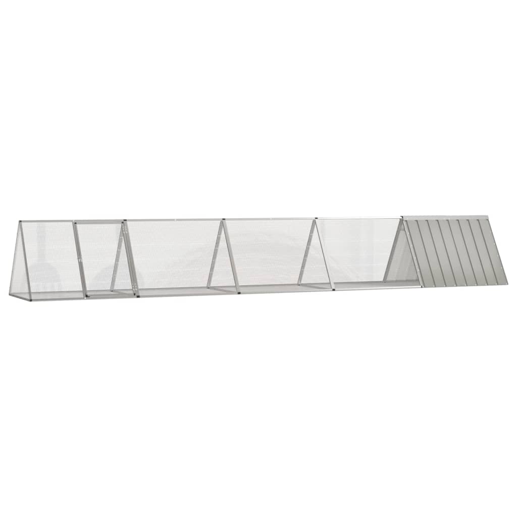 Jaula Para Conejos Acero Galvanizado 403,5X80,5X71 Cm