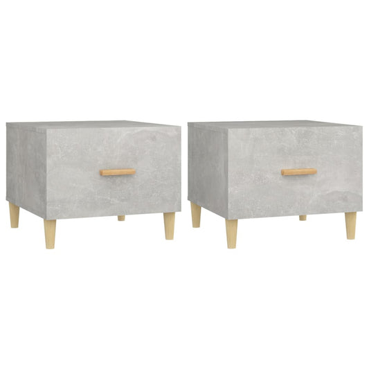 Mesa De Centro 2 Uds Madera Ingeniería 50X50X40Cm
