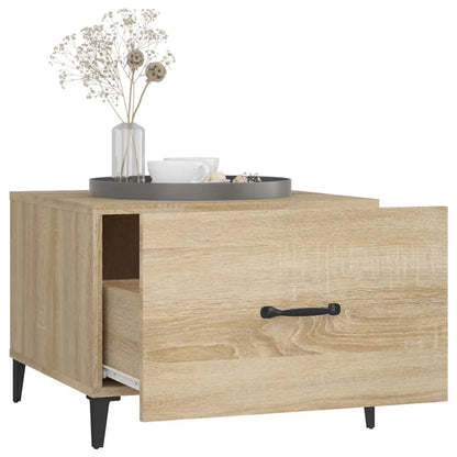 Mesa De Centro Con Patas De Metal 2 Uds 50X50X40Cm