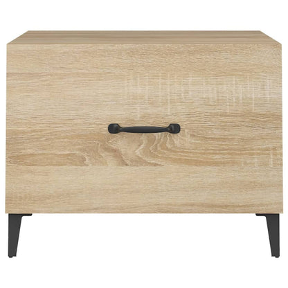 Mesa De Centro Con Patas De Metal 2 Uds 50X50X40Cm