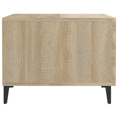 Mesa De Centro Con Patas De Metal 2 Uds 50X50X40Cm
