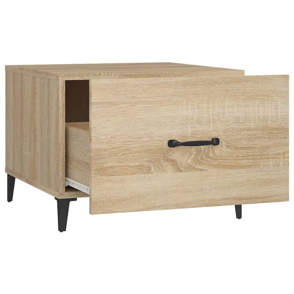 Mesa De Centro Con Patas De Metal 2 Uds 50X50X40Cm