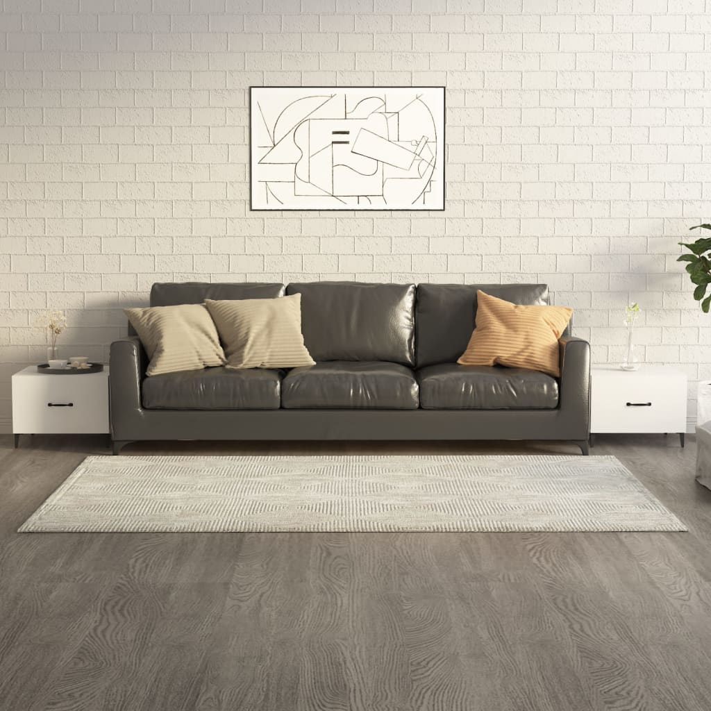 Mesa De Centro Con Patas De Metal 2 Uds 50X50X40Cm
