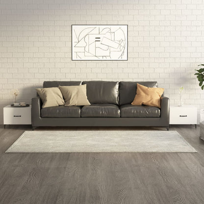 Mesa De Centro Con Patas De Metal 2 Uds 50X50X40Cm